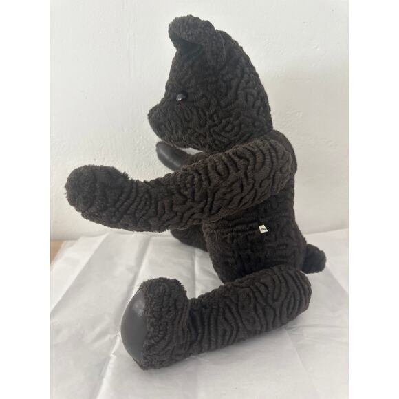 Jointed Teddy Bear Christmas dark brown Curly, Rare Find! Beautiful! Jean Bears - Picture 6 of 11